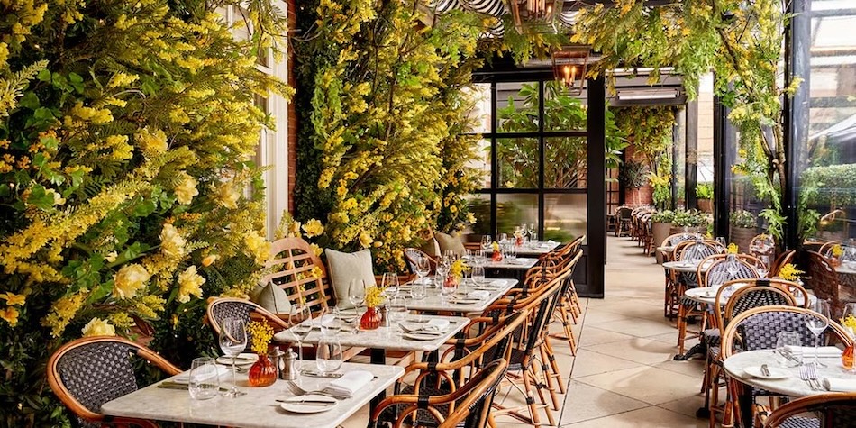 The Dalloway Terrace restaurant, Bloomsbury