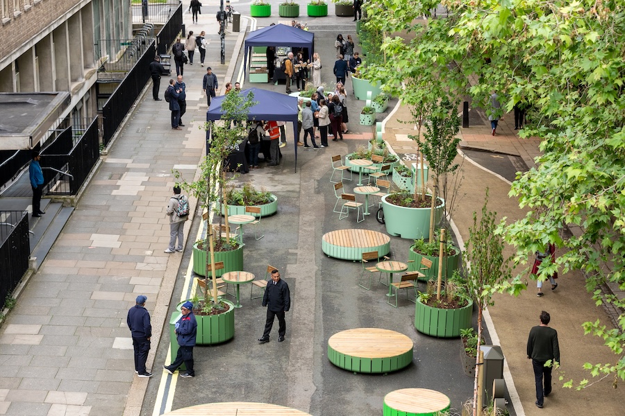 Aerial view of Gordon Square